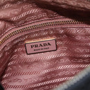 PRADA Shoulder Bag Nylon Black Gold Auth 157828-19