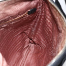 PRADA Shoulder Bag Nylon Black Gold Auth 157828-21