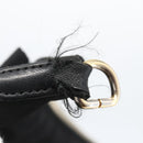 PRADA Shoulder Bag Nylon Black Gold Auth 157828-9