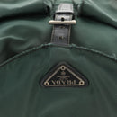 PRADA Backpack Nylon Green Silver Auth 157830-10