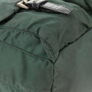 PRADA Backpack Nylon Green Silver Auth 157830-20