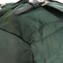 PRADA Backpack Nylon Green Silver Auth 157830-21