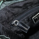 PRADA Backpack Nylon Green Silver Auth 157830-33