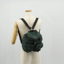 PRADA Backpack Nylon Green Silver Auth 157830-35
