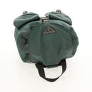 PRADA Backpack Nylon Green Silver Auth 157830-8