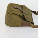 PRADA Hand Bag Nylon 3 Set Green Beige Auth 157831-11