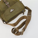 PRADA Hand Bag Nylon 3 Set Green Beige Auth 157831-12