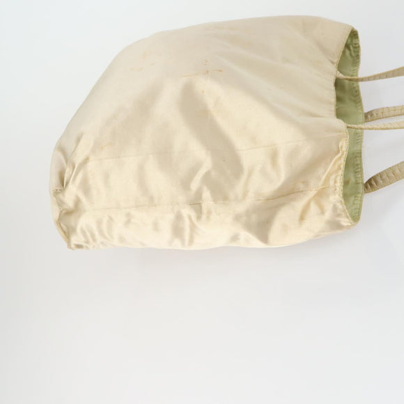PRADA Hand Bag Nylon 3 Set Green Beige Auth 157831