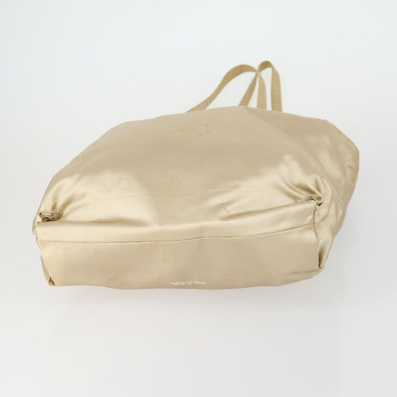 PRADA Hand Bag Nylon 3 Set Green Beige Auth 157831