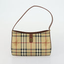 CELINE Burberry Shoulder Bag Leather PVC 2 Set Brown Black Auth 157832-10