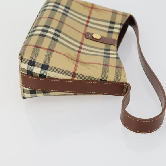 CELINE Burberry Shoulder Bag Leather PVC 2 Set Brown Black Auth 157832