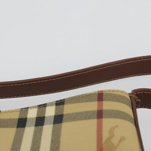 CELINE Burberry Shoulder Bag Leather PVC 2 Set Brown Black Auth 157832