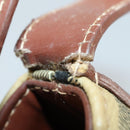 CELINE Burberry Shoulder Bag Leather PVC 2 Set Brown Black Auth 157832-18