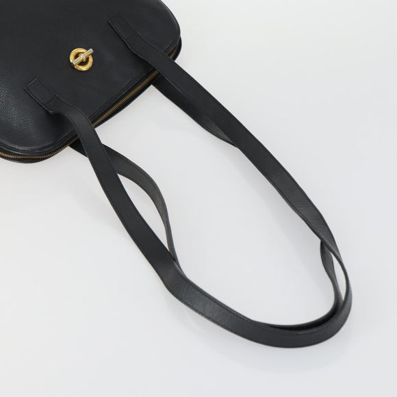 CELINE Burberry Shoulder Bag Leather PVC 2 Set Brown Black Auth 157832