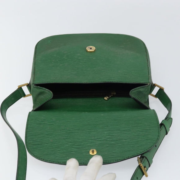 LOUIS VUITTON Epi Saint Cloud GM Shoulder Bag Green M52194 LV Auth 157851