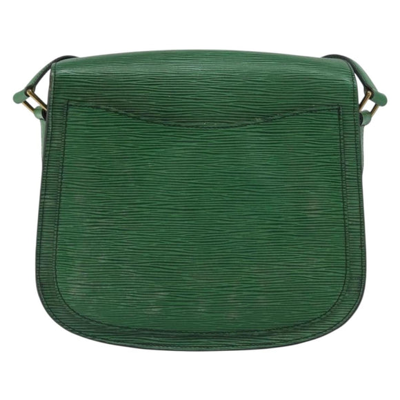 LOUIS VUITTON Epi Saint Cloud GM Shoulder Bag Green M52194 LV Auth 157851