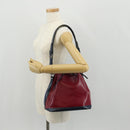 LOUIS VUITTON Epi Petit Noe Shoulder Bag Tricolor Purple Red Navy Auth 157854V-23