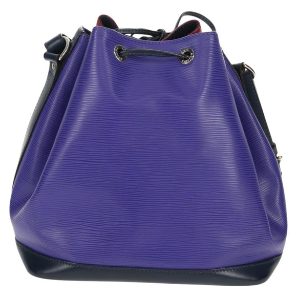 LOUIS VUITTON Epi Petit Noe Shoulder Bag Tricolor Purple Red Navy Auth 157854V
