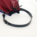 LOUIS VUITTON Epi Petit Noe Shoulder Bag Tricolor Purple Red Navy Auth 157854V-7