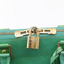 LOUIS VUITTON Monogram Vernis Alma PM Hand Bag Blue Lagon M91694 LV Auth 157856-16