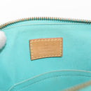 LOUIS VUITTON Monogram Vernis Alma PM Hand Bag Blue Lagon M91694 LV Auth 157856-17