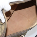 GUCCI GG Supreme Web Sherry Line Bag PVC Beige Gold 116 02 006 Auth 157857-11