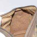 GUCCI GG Supreme Web Sherry Line Bag PVC Beige Gold 116 02 006 Auth 157857-20