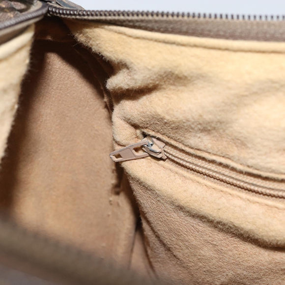 GUCCI GG Supreme Web Sherry Line Bag PVC Beige Gold 116 02 006 Auth 157857