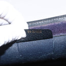 GUCCI GG Supreme Sherry Line Clutch Bag PVC Navy Gold Red 89 01 002 Auth 157859-16