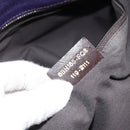 FENDI Zucca Canvas Tote Bag Black Brown Purple Auth 157871-12