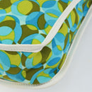 CELINE Circle Shoulder Bag Canvas Leather Blue Light green Auth 157872-17