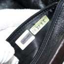 CHANEL Matelasse Hand Bag Suede Black Gold CC Auth 157875V-11