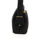 CHANEL Matelasse Hand Bag Suede Black Gold CC Auth 157875V-4