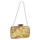BALLY Chain Shoulder Bag Leather Multicolor Gold Auth 157876-1