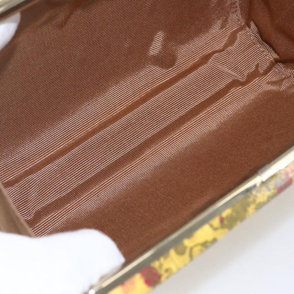 BALLY Chain Shoulder Bag Leather Multicolor Gold Auth 157876