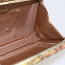 BALLY Chain Shoulder Bag Leather Multicolor Gold Auth 157876-12