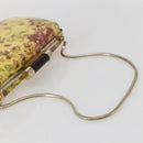 BALLY Chain Shoulder Bag Leather Multicolor Gold Auth 157876-7