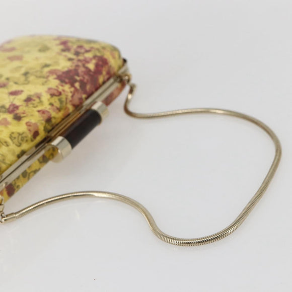 BALLY Chain Shoulder Bag Leather Multicolor Gold Auth 157876