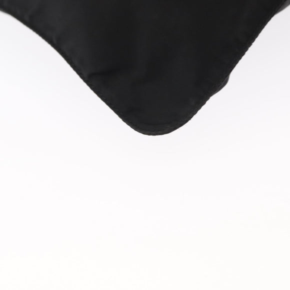 PRADA Shoulder Bag Nylon Black Silver Auth 157878