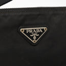 PRADA Shoulder Bag Nylon Black Silver Auth 157878-17