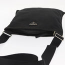 PRADA Shoulder Bag Nylon Black Silver Auth 157878-6
