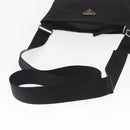 PRADA Shoulder Bag Nylon Black Silver Auth 157878-7