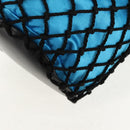 PRADA Hand Bag Satin Blue Gold Auth 157879V-16