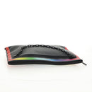 LOUIS VUITTON taiga rainbow Chain Pochette A4 tas Zwart M30347 LV Auth 157880M-5