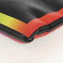 LOUIS VUITTON taiga rainbow Chain Pochette A4 tas Zwart M30347 LV Auth 157880M-14