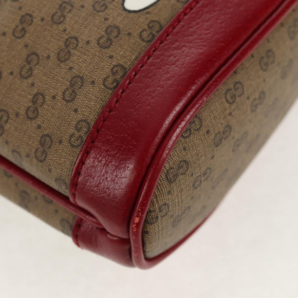 GUCCI Micro GG Supreme Doraemon Mini Bucket Bag PVC Beige 647801 Auth 157883A