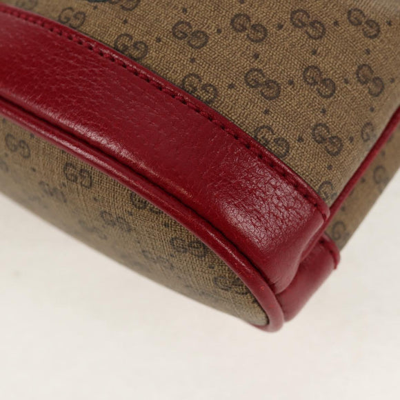 GUCCI Micro GG Supreme Doraemon Mini Bucket Bag PVC Beige 647801 Auth 157883A