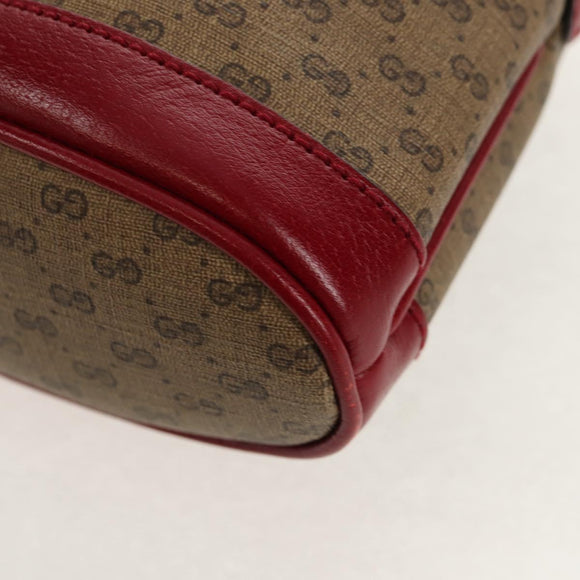 GUCCI Micro GG Supreme Doraemon Mini Bucket Bag PVC Beige 647801 Auth 157883A