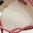 GUCCI Micro GG Supreme Doraemon Mini Bucket Bag PVC Beige 647801 Auth 157883SM-10