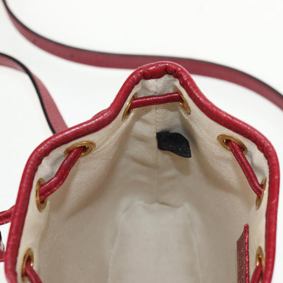 GUCCI Micro GG Supreme Doraemon Mini Bucket Bag PVC Beige 647801 Auth 157883A